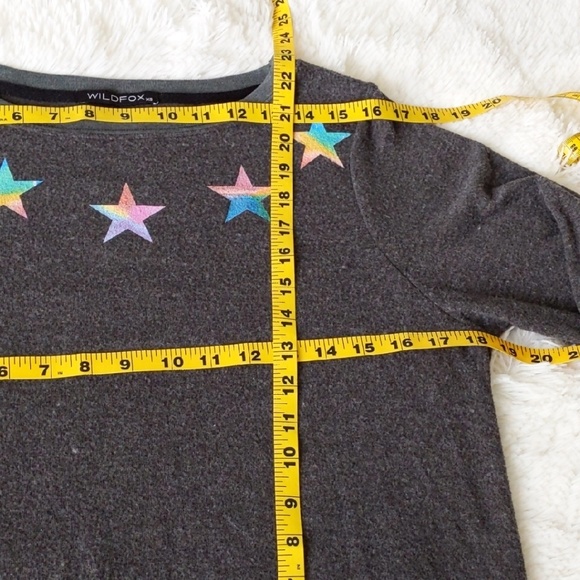 NWOT WILDFOX SWEATSHIRT REINBOW STARS - Picture 7 of 7